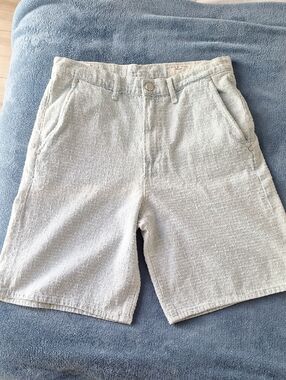rag & bone mckenna Light blue Textured Cotton Shorts